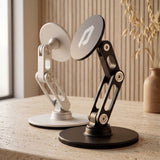 Magneto Desk Stand in Brushed Silver and Obsidian Black finishes by Phantom Display