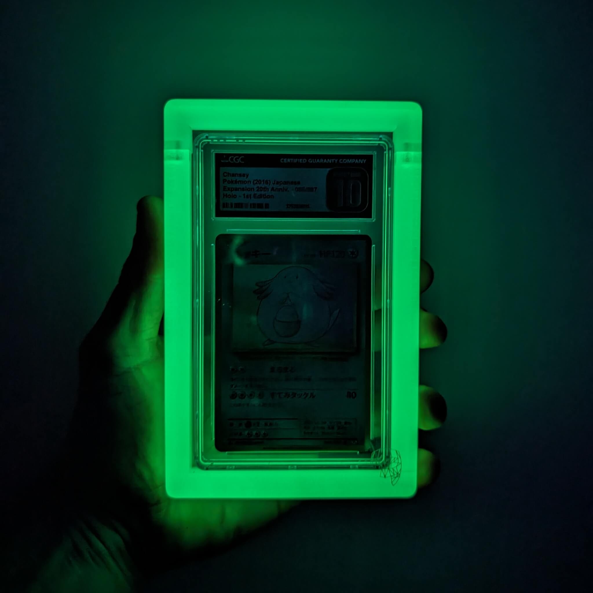 Phantom Display Graded Card Case Glow In The Dark for CGC In Hand