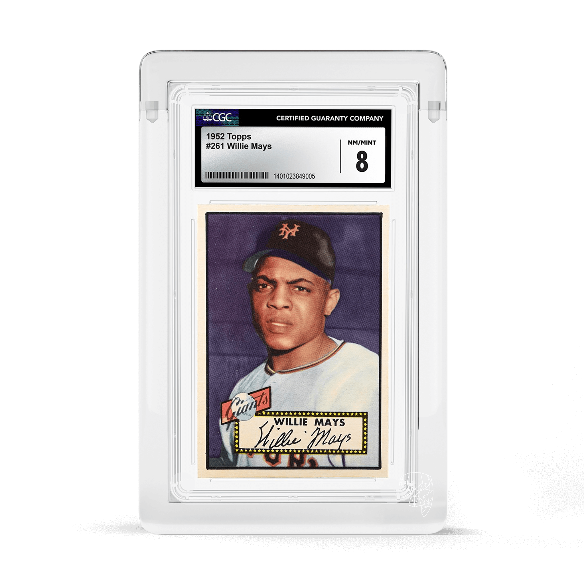 Willie Mays CGC Premium Display Case Front View
