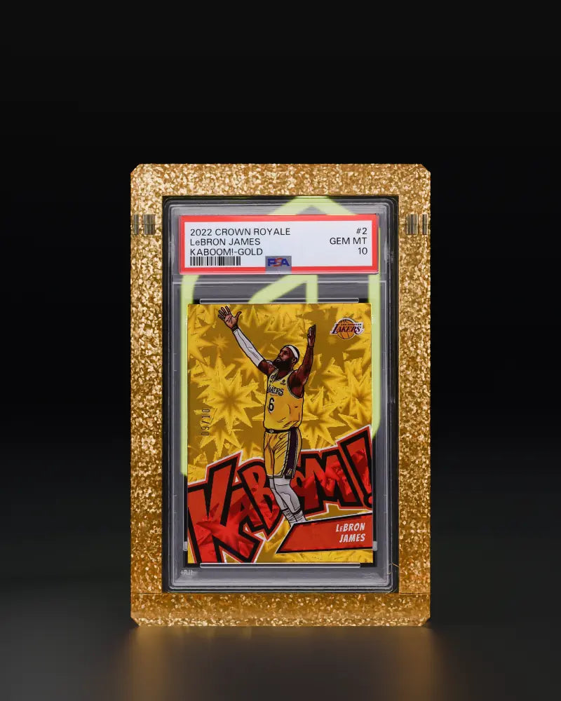 Magneto (Color) acrylic display with a PSA graded card, 360 degree view