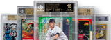 High-grade Beckett-graded sports and trading cards, including Shohei Ohtani and Christian McCaffrey, showcased with pristine grading labels.