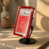 Phantom Display Magneto Color red Prism case with PSA Victini card
