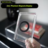 Phantom Display Magneto acrylic case with magnetic ring mount, three included in Wall Gallery 3-Pack