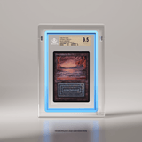 A front view of a 1994 Revised German Underground Sea card from Magic: The Gathering in a Phantom Display slab case, authenticated by Beckett with a 9.5 Gem Mint grade. #authenticator_bgs