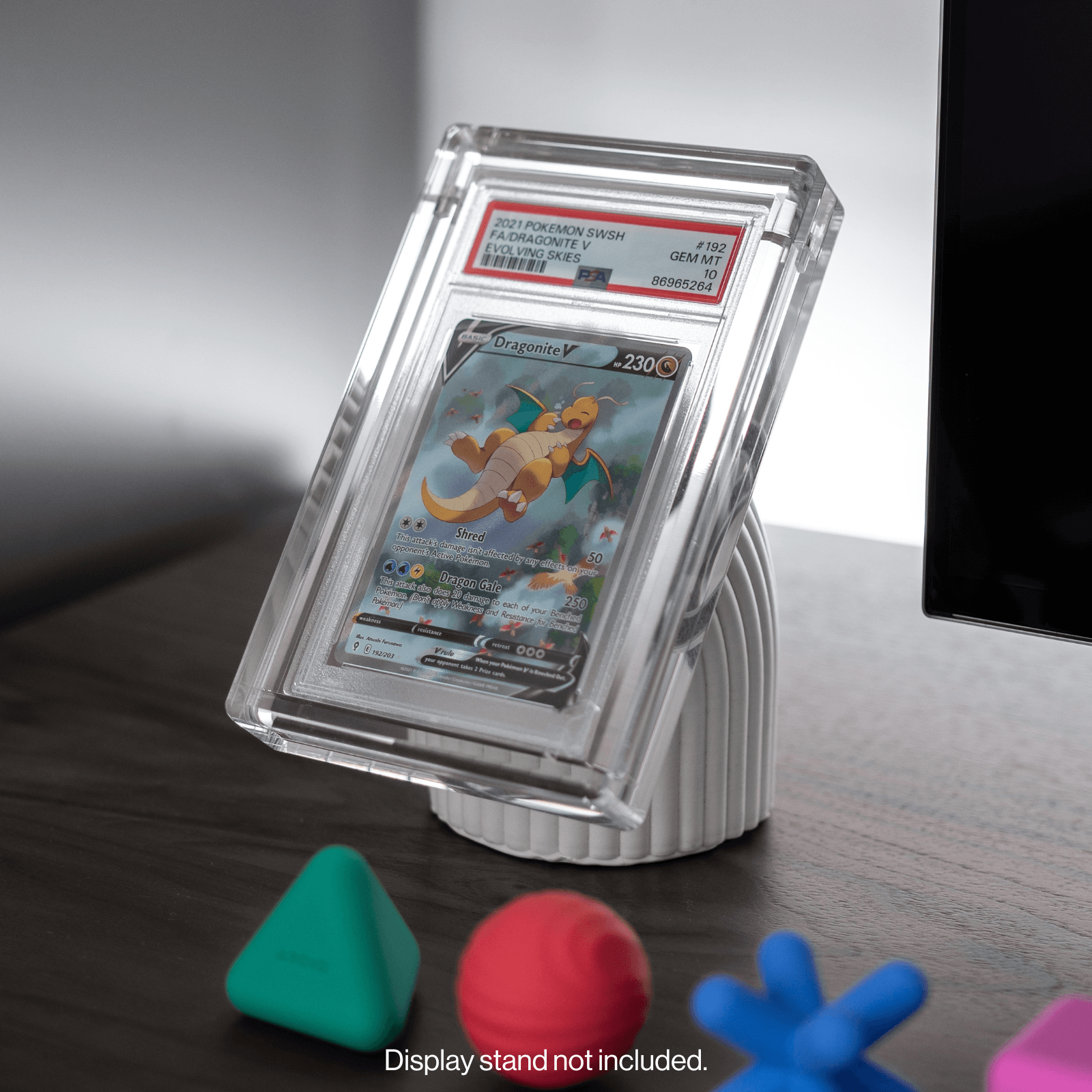 magnetic pokemon card display Pokemon Acrylic 3 Card Magnetic Display Case Framing/display Quality Grade  Fits Sleeved Cards + 3 Random V Ultra Rare Cards!