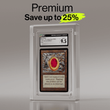 Premium acrylic display case showcasing a CGC-graded Magic: The Gathering card. Provides museum-grade transparency and scratch resistance.