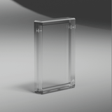 Prism display case by Phantom Display for graded card protection and display. This high-quality acrylic display ensures both protection and elegant showcasing for collectible cards. Ideal for collectors seeking premium card display solutions with UV protection and scratch resistance. #style_prism