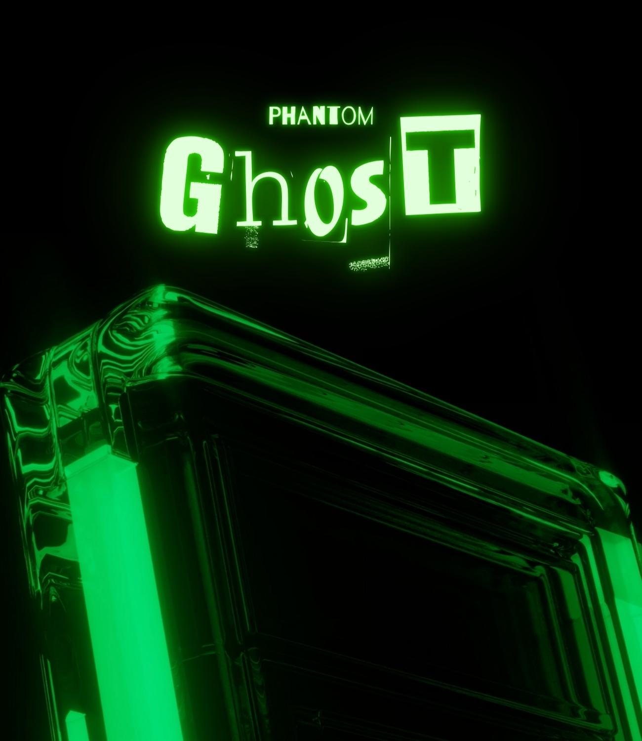Phantom Ghost Glow in the dark graded card display mobile