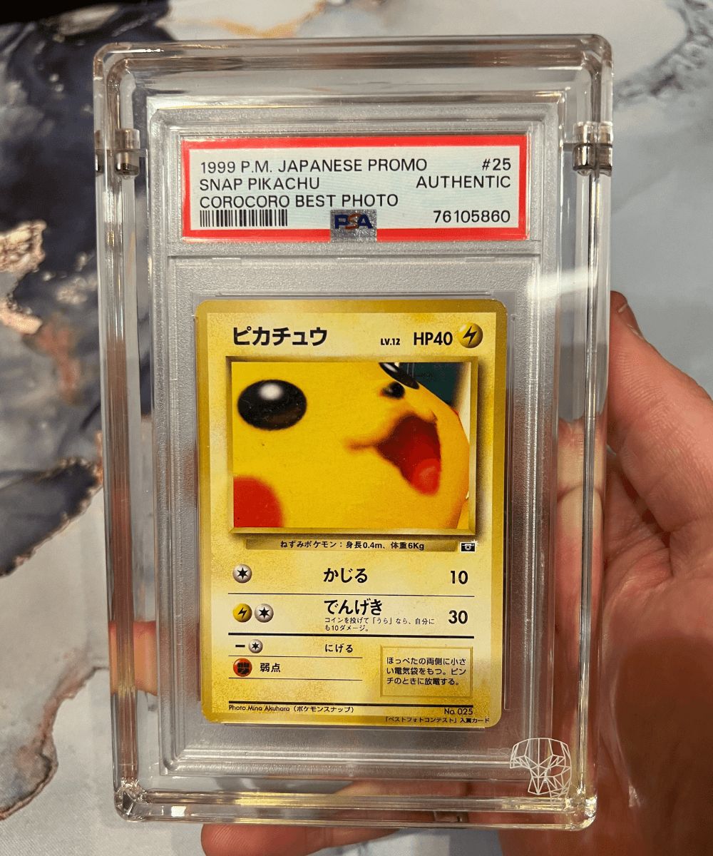Pokemon Snap Pikachu PSA In Phantom Display Holding In Hand