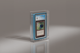 CGC graded Black Lotus Magic: The Gathering card encased in a premium acrylic display case, featuring a clear view with durable protection.