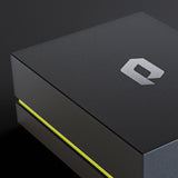 Close-up of premium Phantom Display box with embossed logo and sleek matte finish.