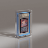 Angled view of BGS graded Underground Sea Magic the Gathering card in a Phantom Display case with GradedGuard frame. #authenticator_bgs