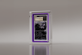 Close-up of CGC graded Pristine 10 Umbreon Japanese Pokémon card in a purple-bordered Phantom Display acrylic case, perfect for showcasing rare collectibles.