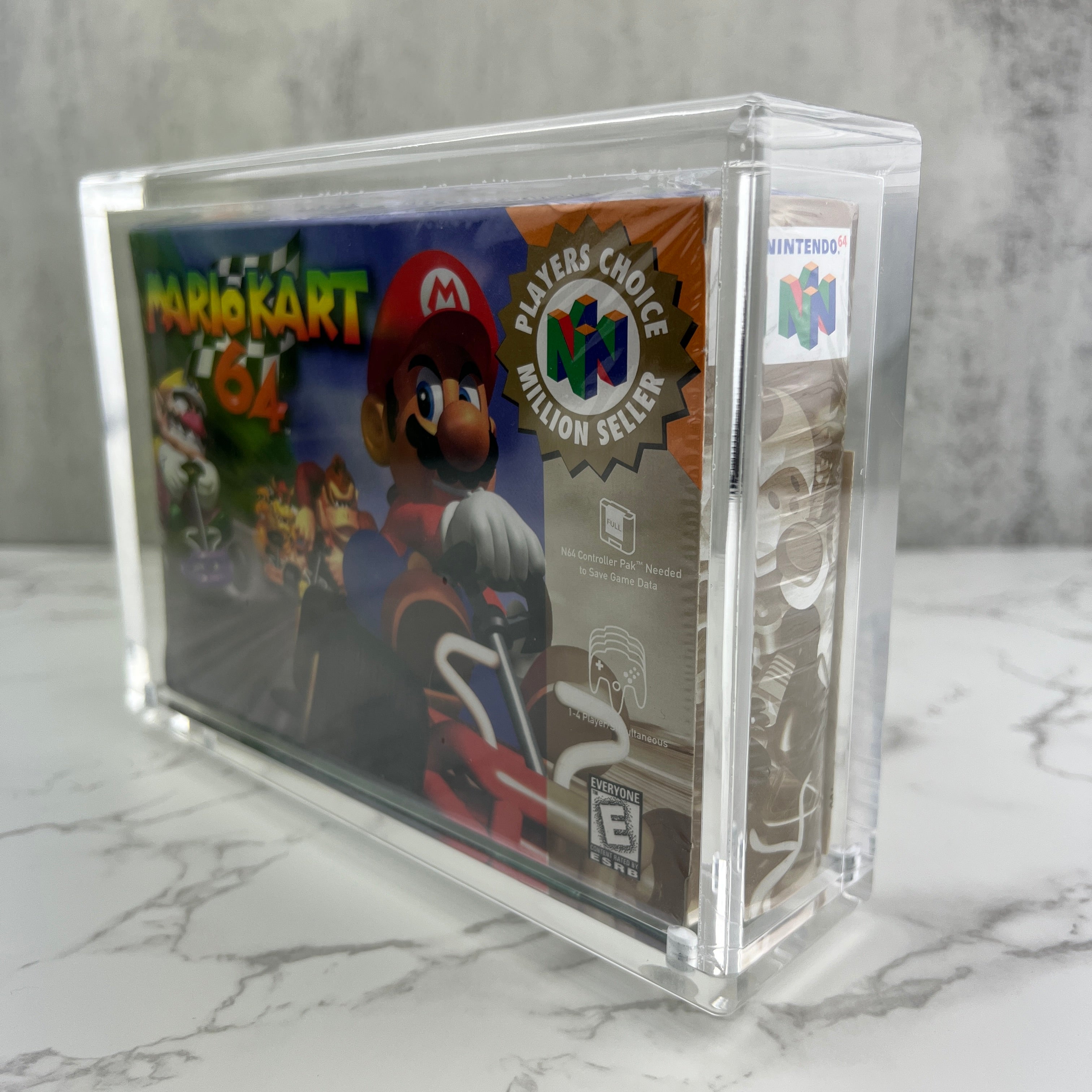 Nintendo 64 (N64) magnetic acrylic protective case. Crystal clear acrylic, with UV resistance.