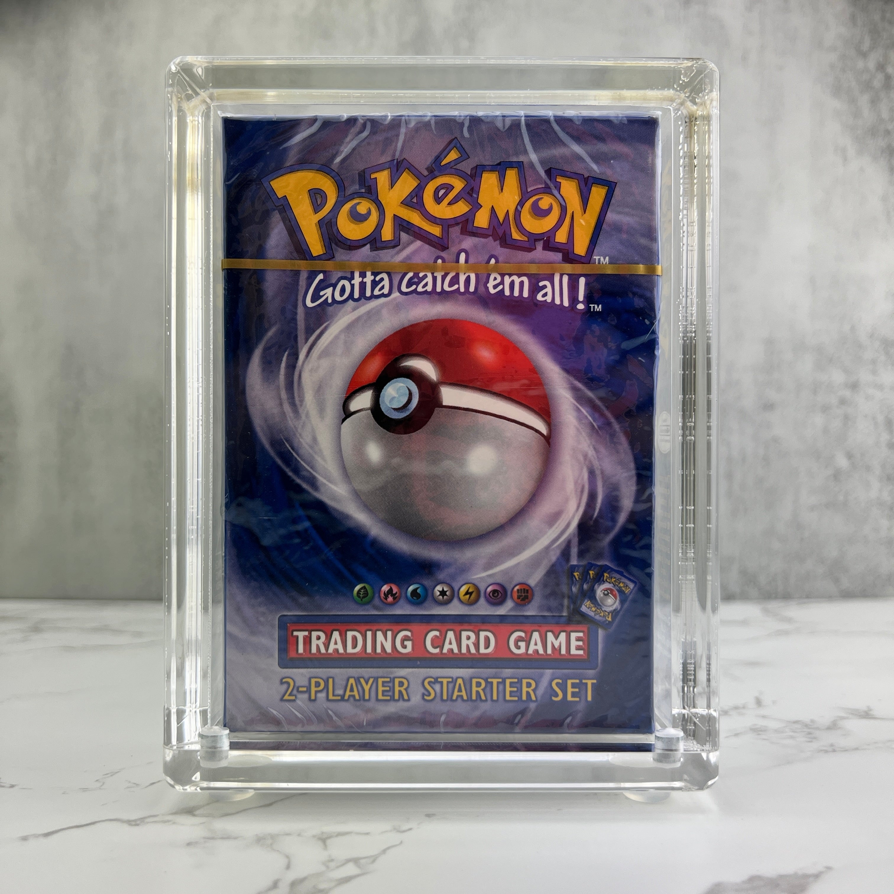 Pokemon Theme Deck magnetic acrylic protective case. Crystal clear acrylic, with UV resistance.