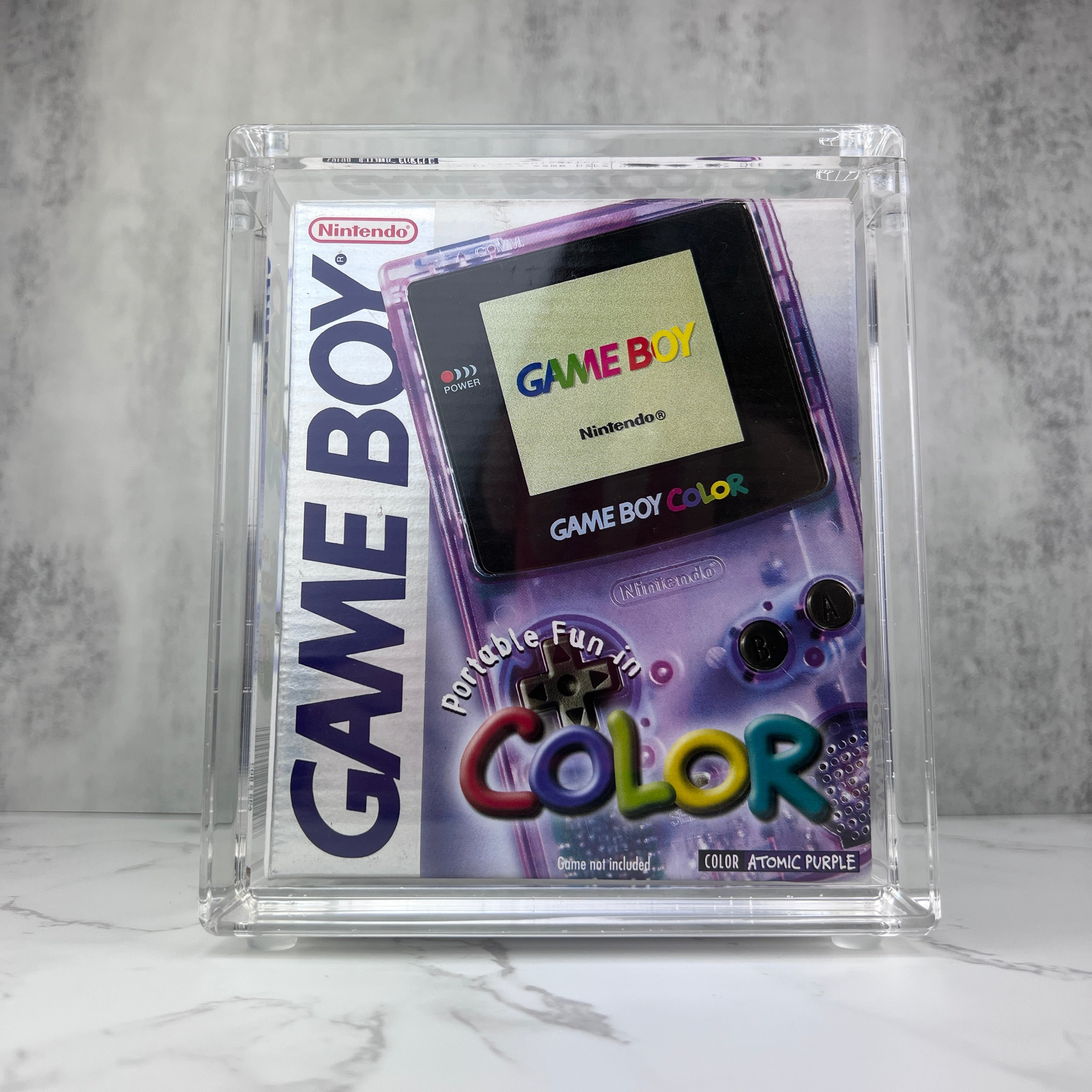 Gameboy Color magnetic acrylic protective case. Crystal clear acrylic, with UV resistance. 