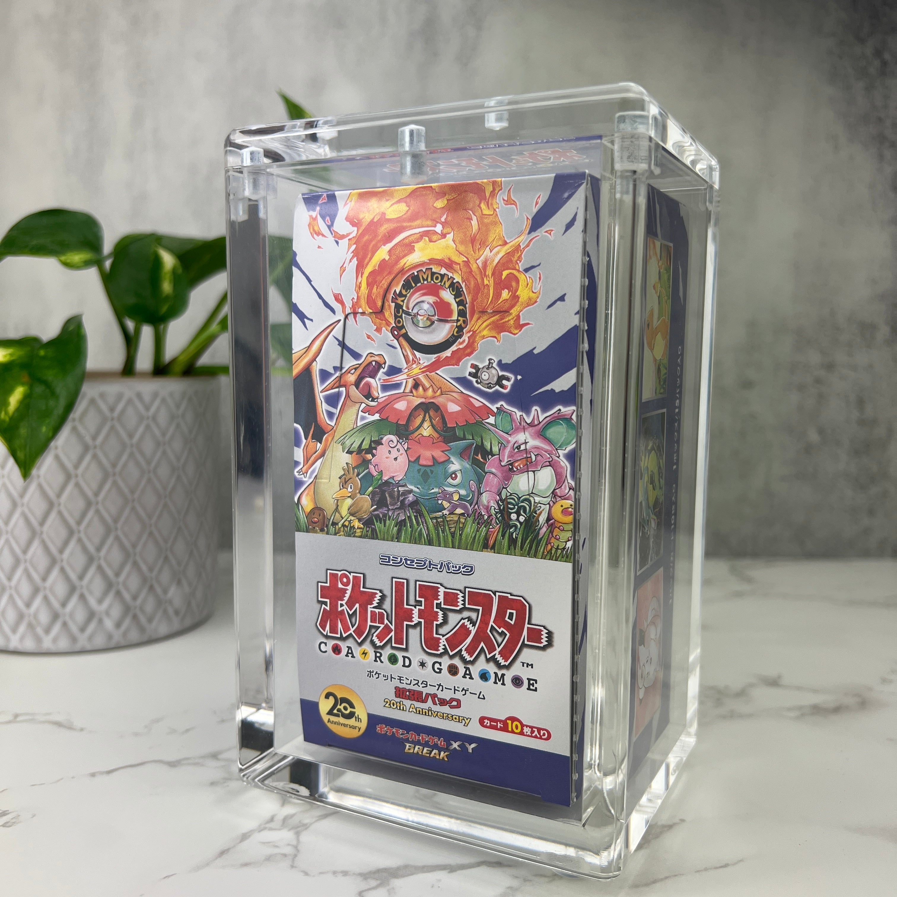 Pokemon Japanese booster box XY magnetic acrylic protective cases. Crystal clear acrylic, with UV resistance.