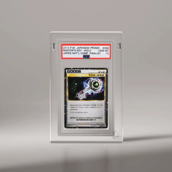 Phantom Nano slim display with a PSA graded card