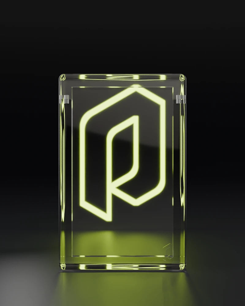 Phantom x Slabmags acrylic card display, 360 degree view